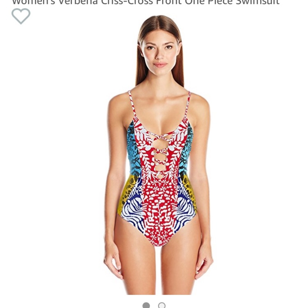 Mara Hoffman Verbena Criss-Cross Front 1 Piece